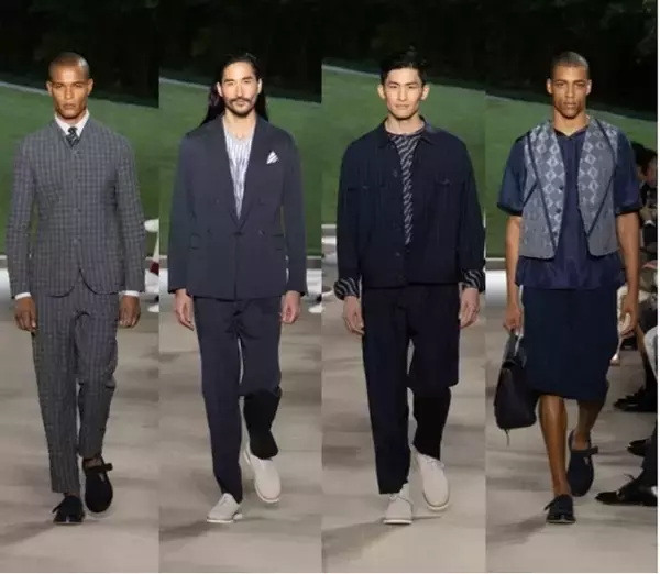 「【ルック】ジョルジオ アルマーニが約1年4か月ぶりに観客の前でコレクションを開催。2022春夏のテーマは「原点への回帰」」の画像