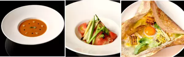 ル カフェ ドゥ ジョエル・ロブションで夏限定メニューを堪能。夏にぴったりなトマトやとうもろこしなど、夏野菜をふんだんに