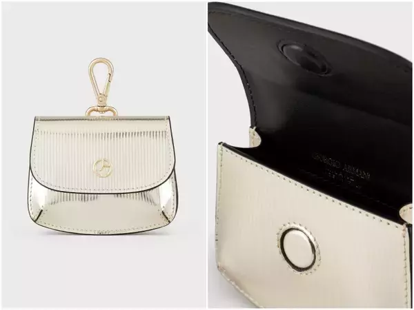 「「ジョルジオ アルマーニ ラ プリマ」シリーズに上質なカーフのラメレザーを使ったメタリックカラーのバッグと革小物が登場」の画像