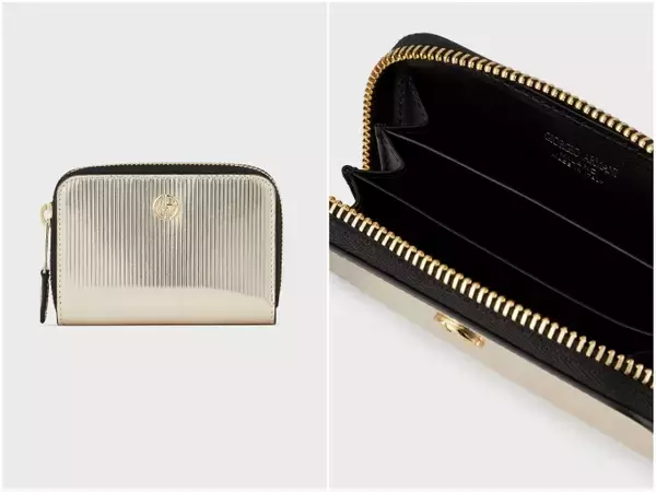 「「ジョルジオ アルマーニ ラ プリマ」シリーズに上質なカーフのラメレザーを使ったメタリックカラーのバッグと革小物が登場」の画像