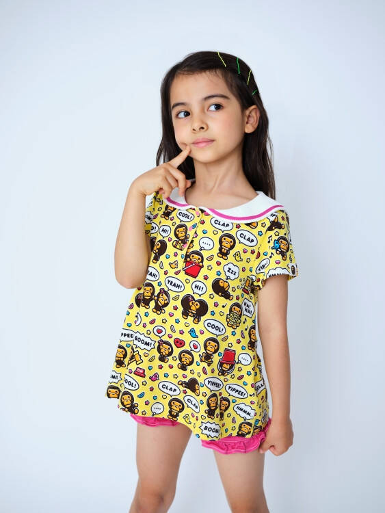 べイプキッズが2022年秋冬コレクションのルックブックを公開。べイプの世界観を楽しめるポップなグラフィックとプレイフルな色使い