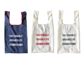 コスメキッチンが100％海洋プラスチックゴミから作ったショッピングバッグ「サスティナバッグ」発売
