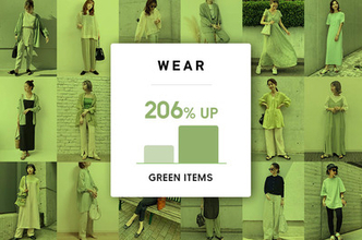 「WEAR」が20年春夏のコーデを分析、ピスタチオカラーやミントグリーンのアイテム着用率が増加