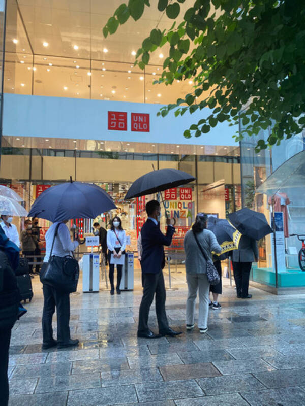 エアリズムマスクを求めて ユニクロ銀座店 に行列 Ecはサーバーダウン 年6月19日 エキサイトニュース