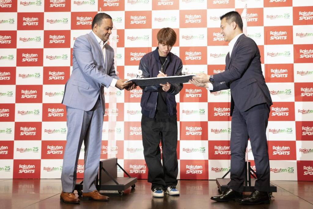 X Games Chiba 金メダルの堀米雄斗が楽天との契約を発表 「スケートボードカルチャーの更なる発展へ向けて」