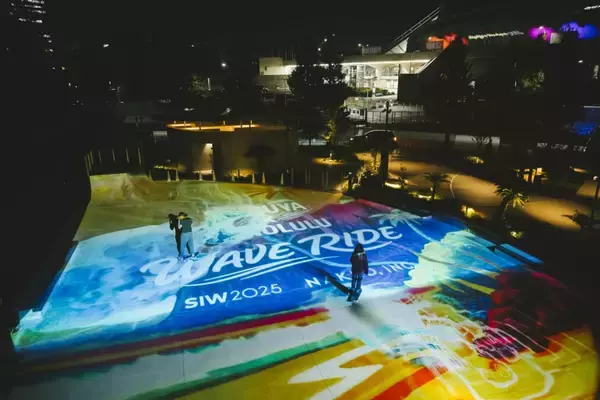 ハワイのアーティストによる作品とスケーターの動きが呼応するデジタルアート体験『SHIBUYA × HONOLULU WAVE RIDE 』代々木公園BE STAGEで開催