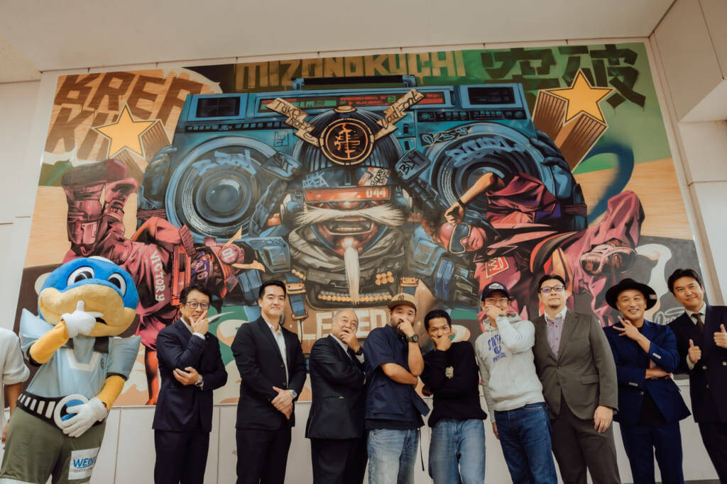 ブレイキン聖地“溝の口”に世界的アーティスト「DRAGON76」のミューラルアートが誕生！【本人インタビュー】