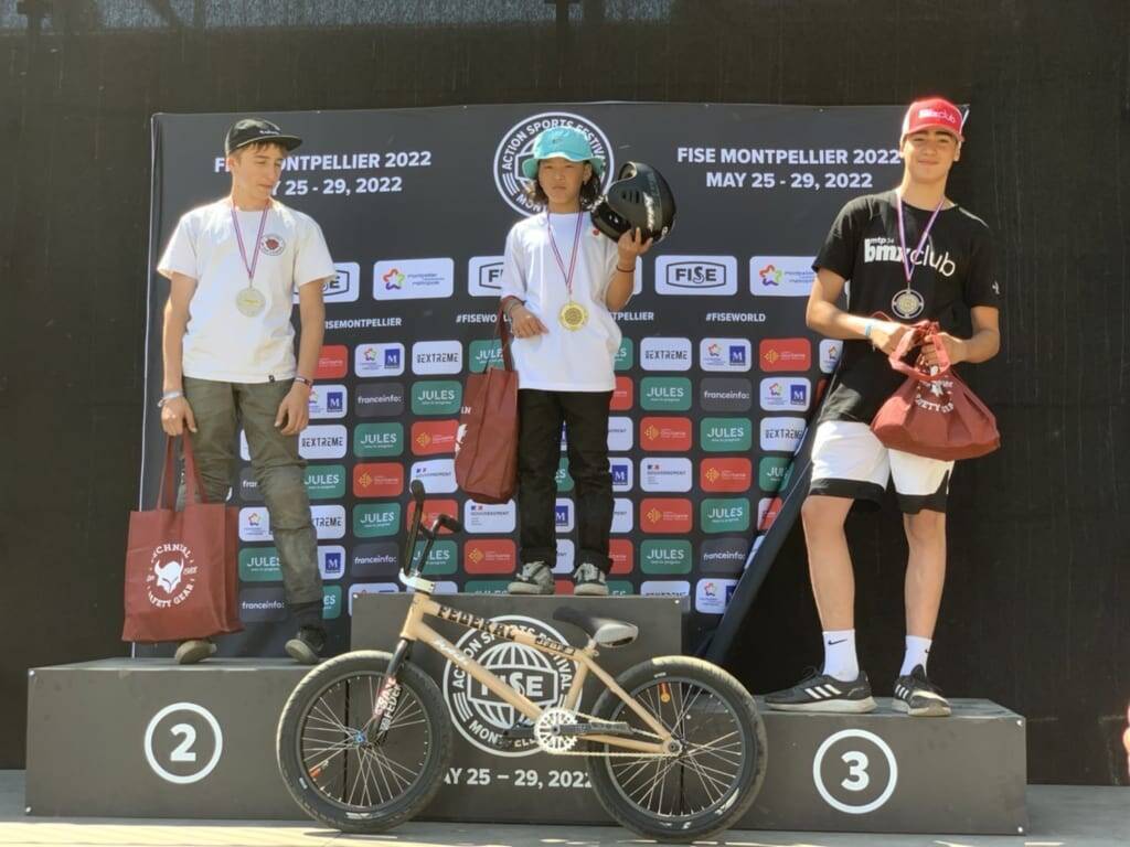 弱冠12歳の松本翔海が初国際大会で初優勝「FISE Montpellier 2022」BMXフリースタイル パーク種目 男子ジュニア