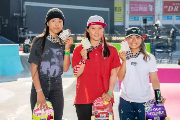 「女子スケートボードパークの表彰台を日本人スケーターが独占【X Games Chiba 2022 Presented by Yogibo】」の画像