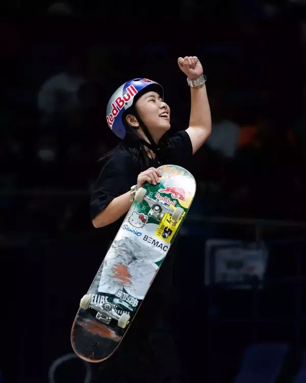 「世界王者として今年を有終の美で締め括ったのは織田夢海「ワールドスケートボードストリート世界選手権2023東京」女子決勝」の画像