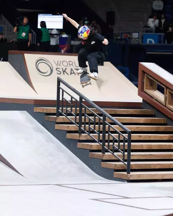 「世界王者として今年を有終の美で締め括ったのは織田夢海「ワールドスケートボードストリート世界選手権2023東京」女子決勝」の画像