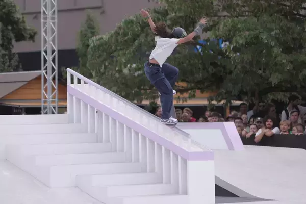 「最後の最後に決め切ったベストトリックで大逆転「World Skateboarding Tour :ローザンヌ・ストリート 2023」- パリ五輪予選大会 / 女子ストリート決勝」の画像