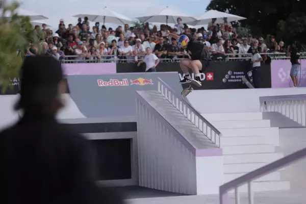 「最後の最後に決め切ったベストトリックで大逆転「World Skateboarding Tour :ローザンヌ・ストリート 2023」- パリ五輪予選大会 / 女子ストリート決勝」の画像