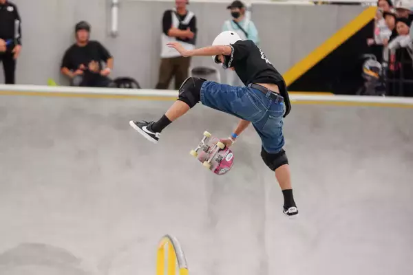 「2028年ロサンゼルスオリンピックを見据えた国内開幕戦「ワールドスケートジャパン 第4回 スケートボード日本オープン supported by Murasaki Sports」編集部取材手記〜パーク種目編〜」の画像