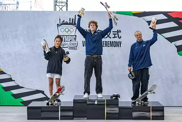 「日本からは小野寺吟雲が準優勝「オリンピック予選シリーズ(OQS)」上海大会　男子スケートボードストリート種目」の画像