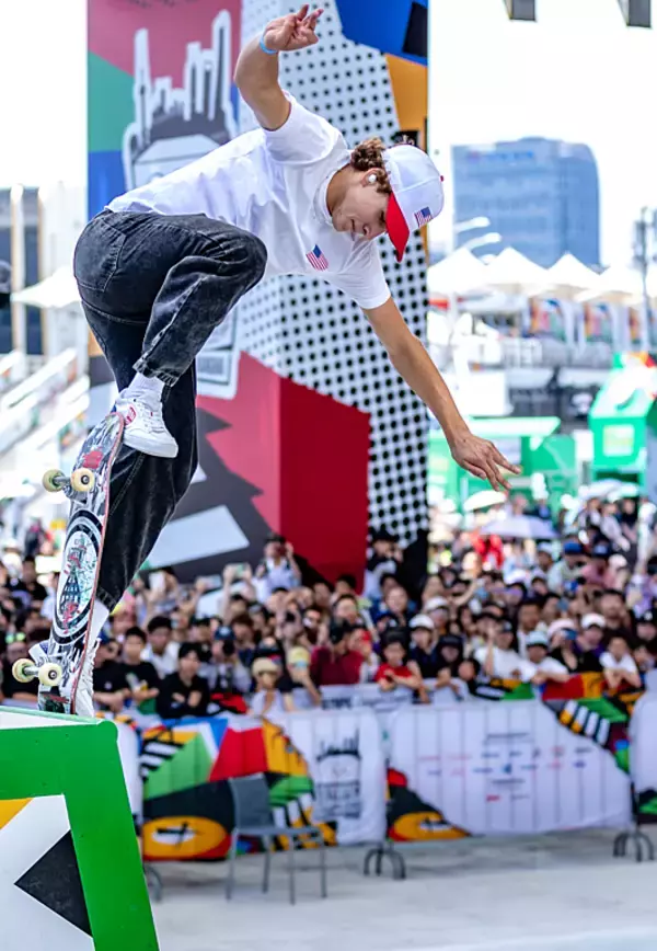 「日本からは小野寺吟雲が準優勝「オリンピック予選シリーズ(OQS)」上海大会　男子スケートボードストリート種目」の画像