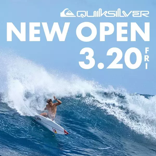 QUIKSILVER STOREが、横浜ワールドポーターズにオープン！