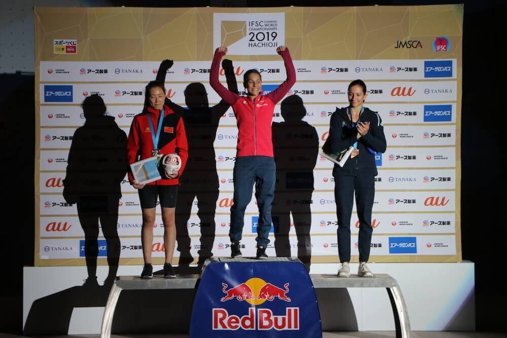 クライミング世界選手権スピードで男子はフォッサリ、女子はミロスラウが優勝