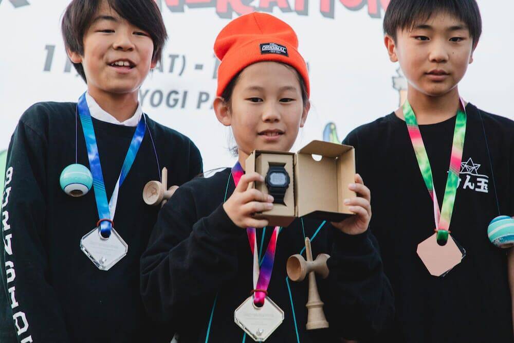U-15 ストリートスポーツエクスペリエンス 「NEXT GENERATIONS」けん玉コンペティションで SHINNOSUKE (小5)が優勝！