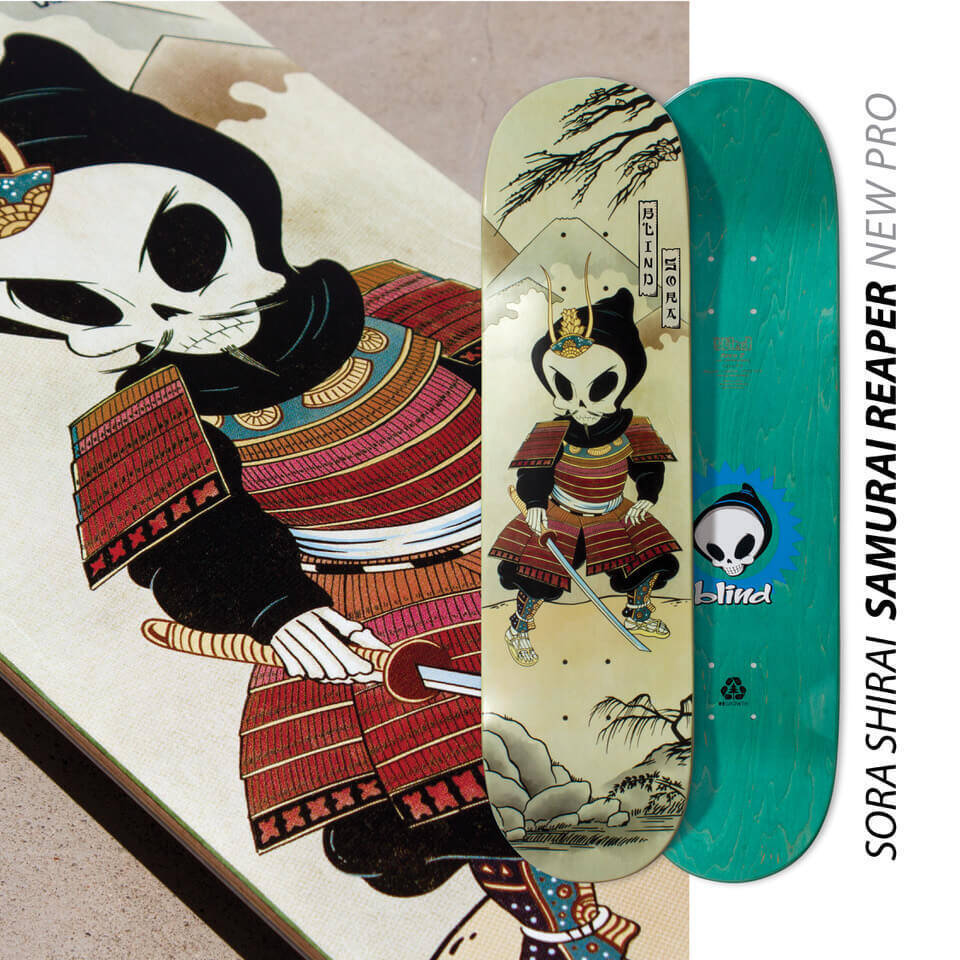 スケートボード界のライジングスター・白井空良が ”Blind skateboards”から1st Pro Modelをリリース！