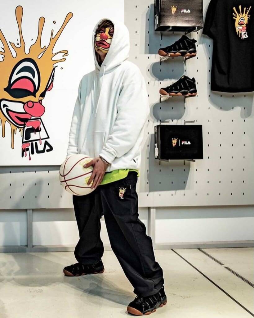 FILA BASKETBALL 　FREESTYLE BASKETBALLER「BUG⁉」とのコラボコレクションを発売