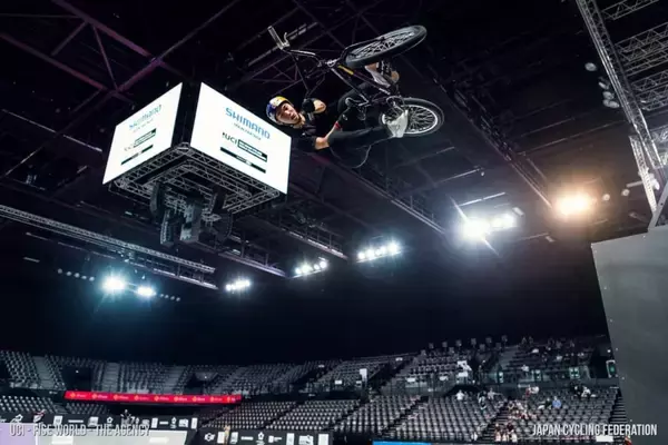 2021 年 UCI アーバンサイクリング世界選⼿権（フランス・モンペリエ）  BMX フリースタイル・パーク 中村輪夢は 7 位