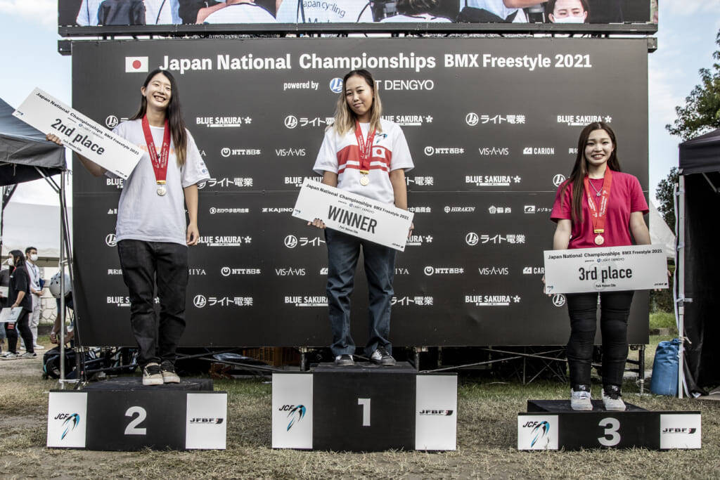 東京五輪後初大会、中村輪夢が3連覇、内藤寧々が最年少タイトル「第5回全日本BMXフリースタイル選手権」パーク種目