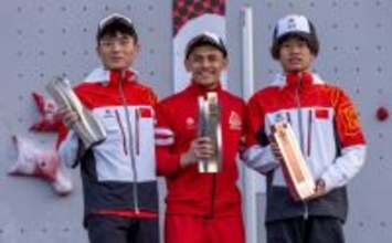 日本の大政涼は14位。「オリンピック予選シリーズ 上海大会」スポーツクライミング スピード種目