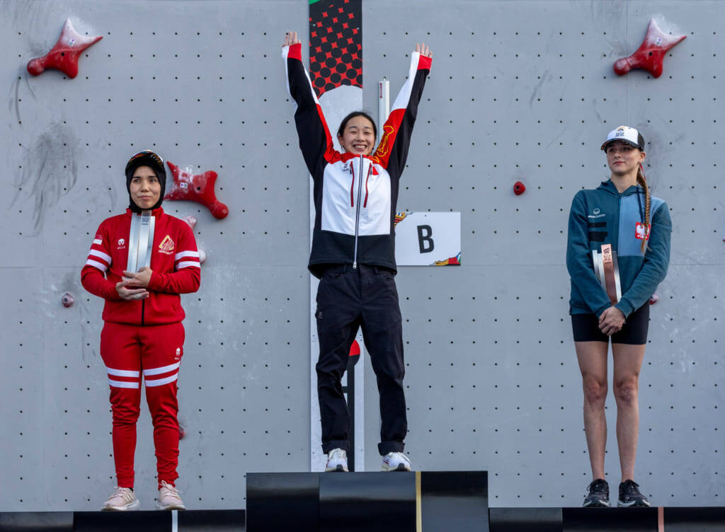 日本の大政涼は14位。「オリンピック予選シリーズ 上海大会」スポーツクライミング スピード種目