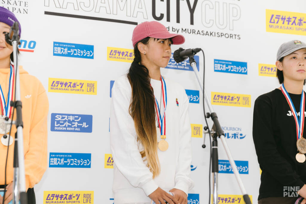 弱冠12歳が東京五輪王者抑え優勝「Kasama City Cup」ストリート種目 女子は赤間凛音が優勝、西矢椛は準優勝
