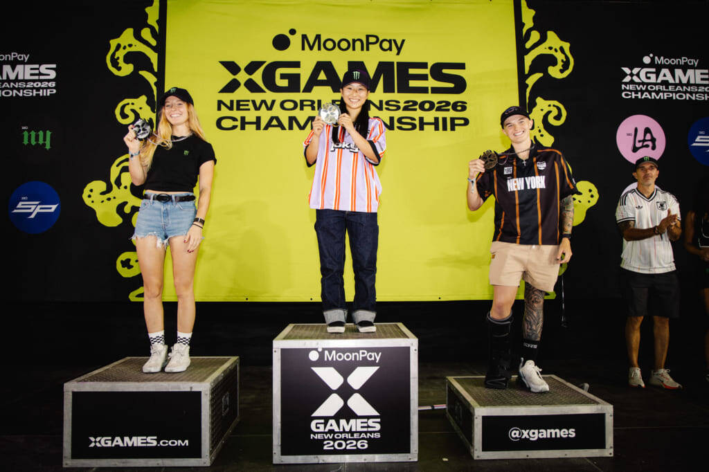 小澤美晴のデビューシーズン完全制覇の快挙と世界初のトリック連発「MoonPay X Games League 2026」BMXパーク結果まとめ