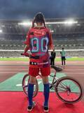 「INAC神戸レオネッサのハーフタイムショーにてBMX FLATLANDが登場！本村果鈴も番号00を背負い盛り上げる！」の画像1