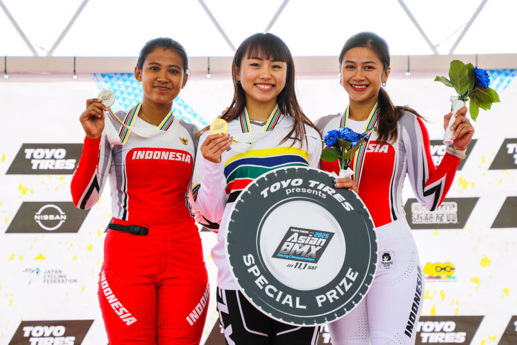 パリ五輪日本代表畠山紗英を筆頭に、日本チームが出場4カテゴリーにてタイトル獲得「TOYO TIRES presents 2025アジアBMXレーシング選手権」
