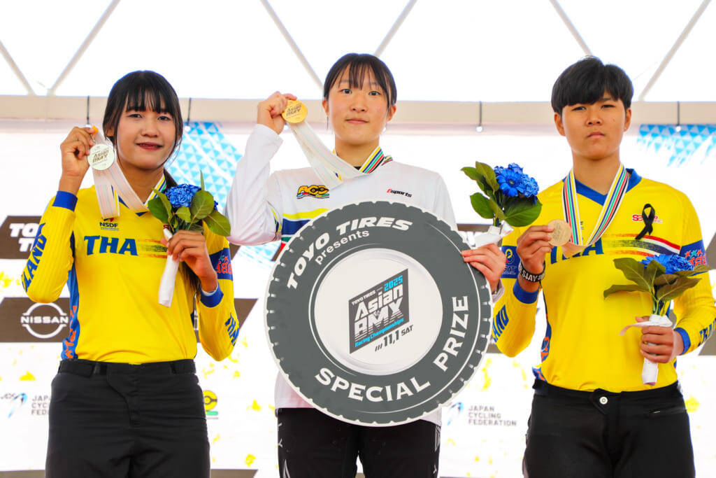 パリ五輪日本代表畠山紗英を筆頭に、日本チームが出場4カテゴリーにてタイトル獲得「TOYO TIRES presents 2025アジアBMXレーシング選手権」