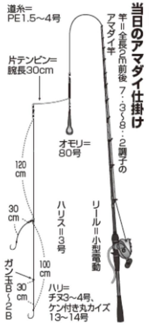 内房エリアは良型ぞろい勝山沖のアマダイに注目