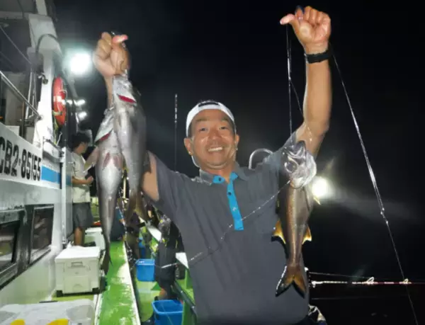 「内房名物夜ムツ乗合 ビッグサイズに沸く」の画像