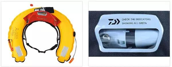 インフレータブルライフジャケットDF-2222は2022年新発売のコンパクトな桜マーク付き救命具