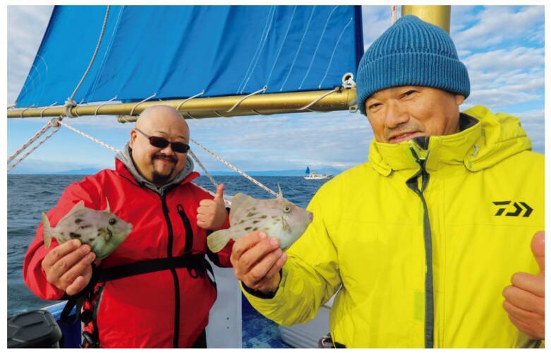 三浦半島長井荒崎港カワハギ