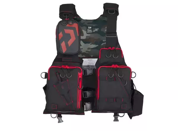 「フロートゲームベストDF-6224は2024年新登場の腰ベルト分散方式を採用したゲームベスト！」の画像