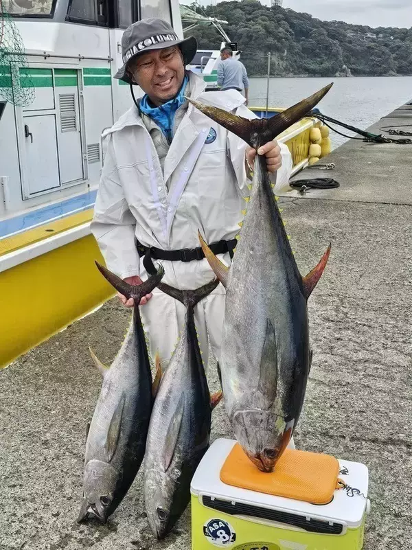 【釣果速報】神奈川県島きち丸で30kgと29.8kgのキハダ上がる！カツオもアタリ祭り！ノッてる今、大物ゲットの夢を掴め！