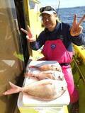 「【釣果速報】神奈川県鴨下丸kawanaのマダイ船が好調！ゲストも多種多様！充実の釣行をお約束します！」の画像1