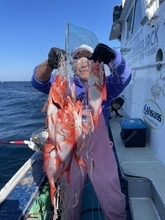 【釣果速報】静岡県南伊豆忠兵衛丸で良型キンメを次々と捕獲！深海に潜む真っ赤な高級魚を探しに行こう！