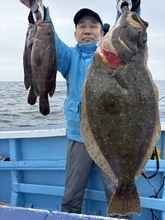 【釣果速報】千葉県第三松栄丸で5.33kgのデカヒラメGET！！さらなる大物を目指すなら船長のもとに集まれ！