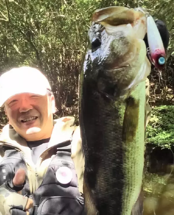 「シーバスや青物に効くポポペン75Fをバス釣りで使ってみた！【ジャンプライズ】」の画像