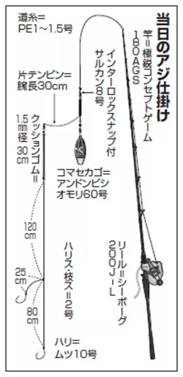 「幅広でかアジ絶好調　金谷沖に今すぐ急行」の画像