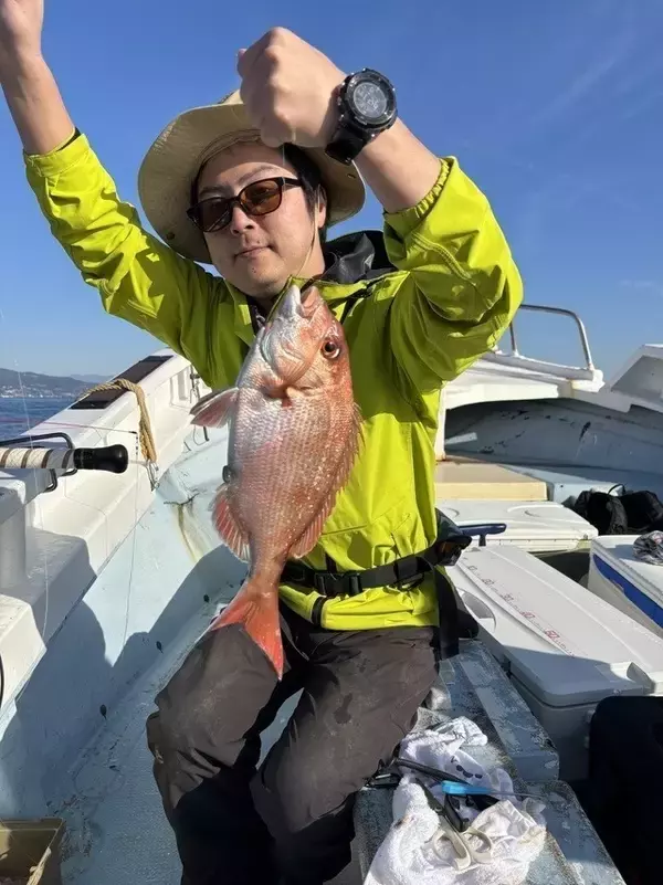 「【釣果速報】静岡県安菜丸でマダイ・イナダ・カワハギGET！マダイ坊主なしで好調！この波に乗ろう！」の画像