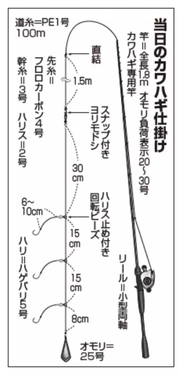 アタリ多く数も狙える相模湾のカワハギ順調