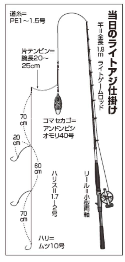 まもなく本番！横浜沖のライトアジ