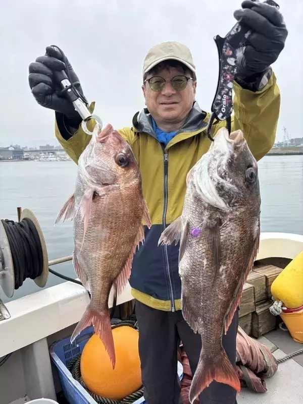 【釣果速報】福岡県木鶏丸で70cmの良型マダイをゲット！今後の釣行も期待大！