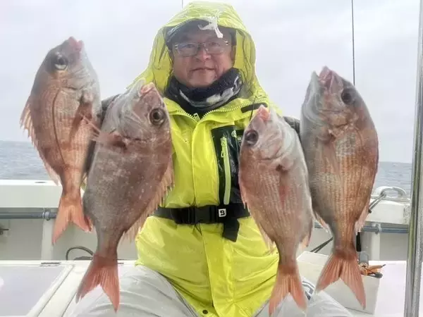 【釣果速報】千葉県梅花丸でマダイ好調！トップ13匹！今後の釣行も期待大！